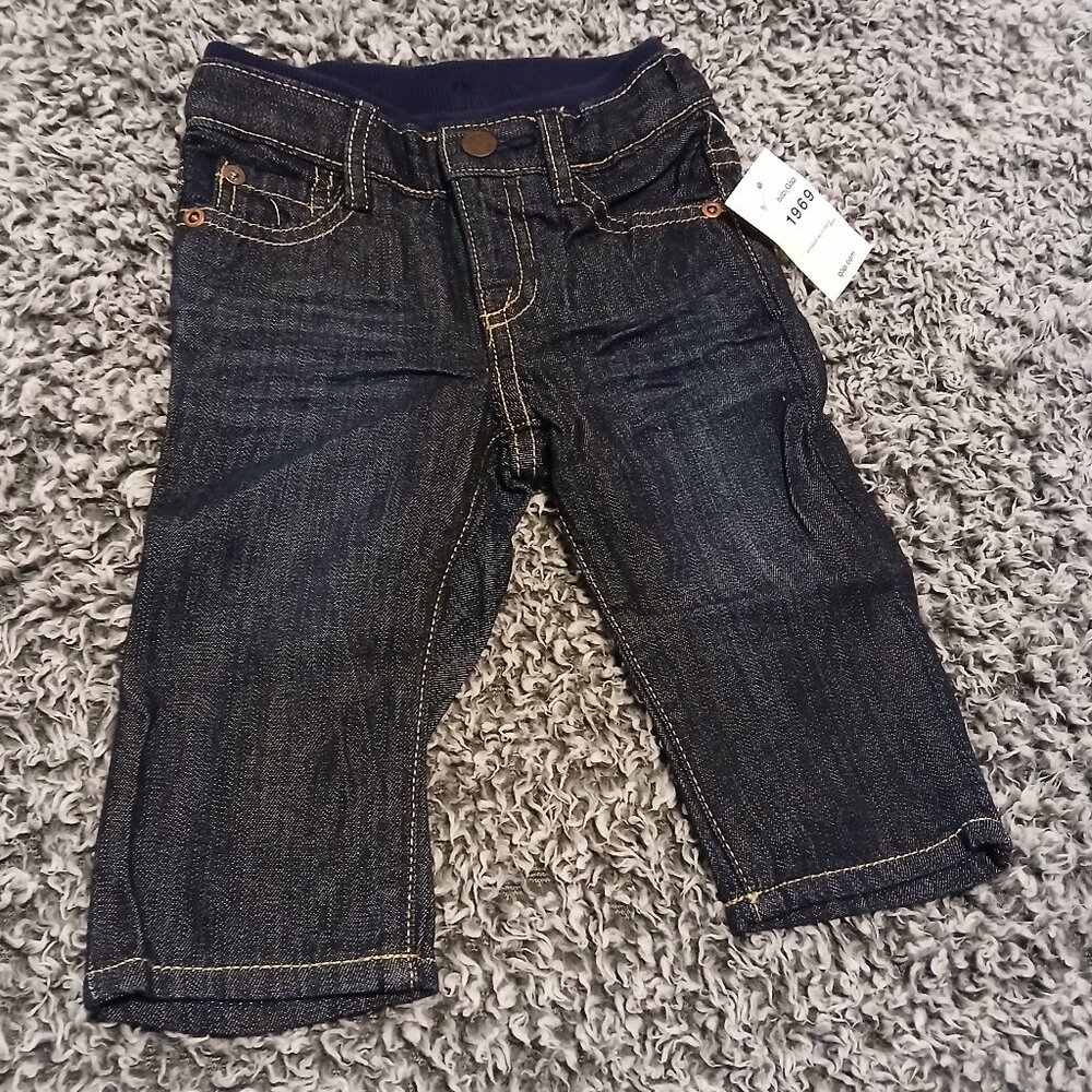 NWT Infant Baby 6 - 12 Months BABY GAP Blue Jean Pants